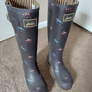 Horse Print Rain Boots